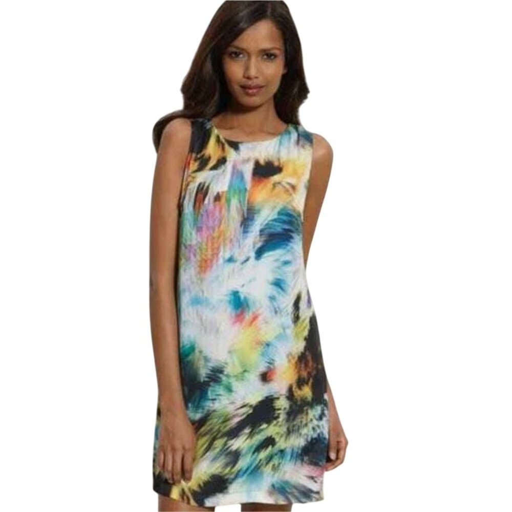 Ted Baker Cherche Shattered Crystal Tunic Sheath Sleeveless Mini Dress 3 US 8